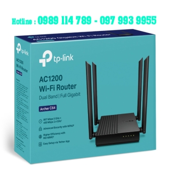 TP-LINK Archer C64 - AC1200 Router WiFi Gigabit MU-MIMO